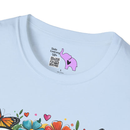 Floral Dog Mom Adult Unisex Tshirt