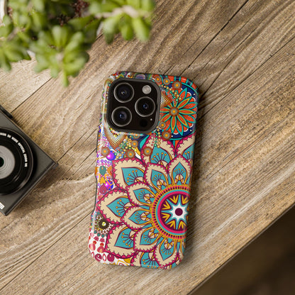 Colorful Mandala MagSafe® Compatible Tough Case for iPhone