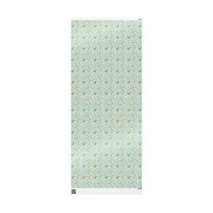 Aquamarine Sharks Wrapping Paper