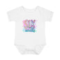 Pastel Wild One Milestone Baby Bodysuit-Six Months