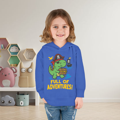 Full of Adventures (Dinosaur Pirate) Toddler Hoodie
