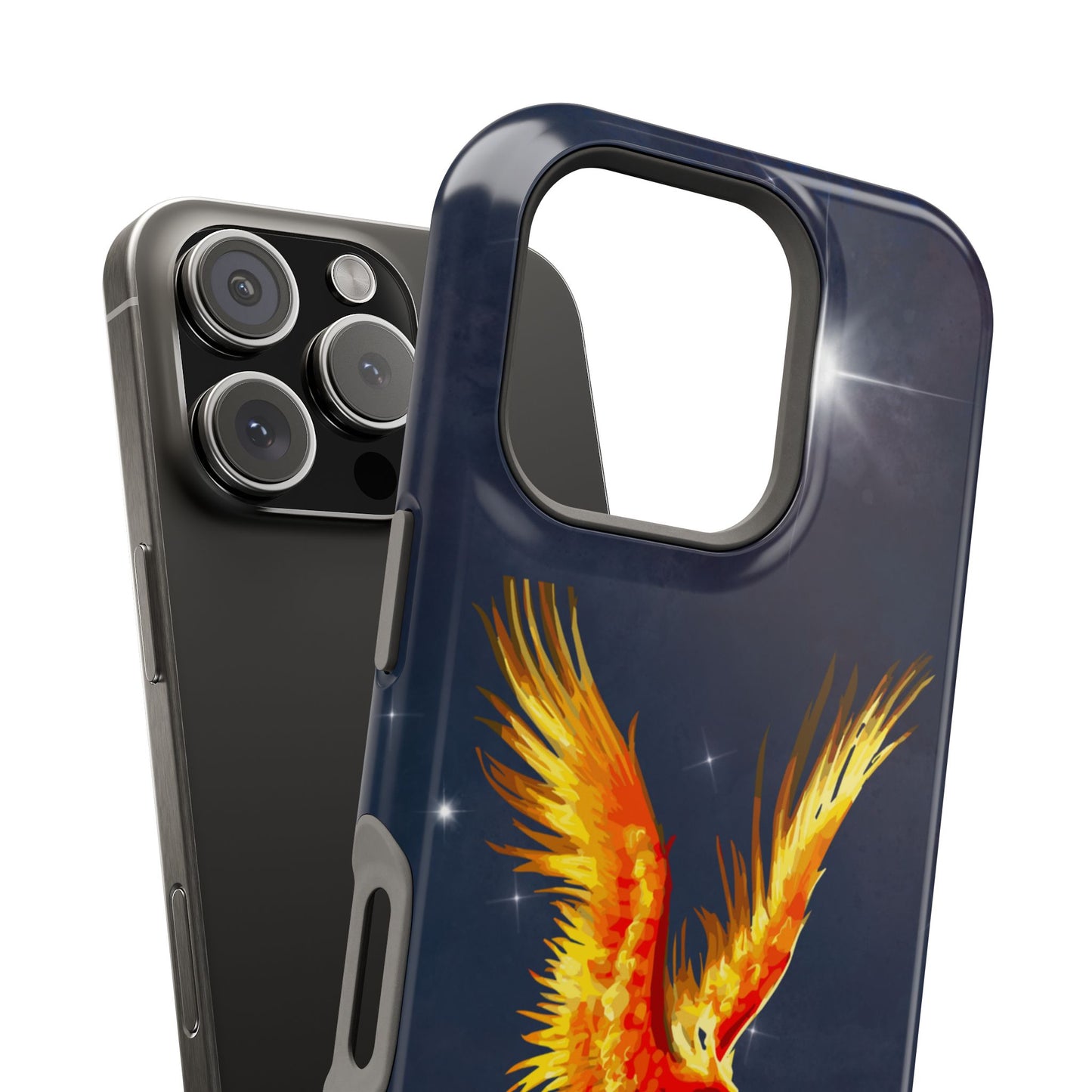 Phoenix Over Nebula MagSafe® Compatible Tough Case for iPhone