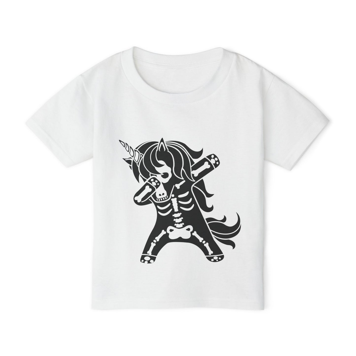 Dabbing Unicorn Skeleton Heavy Cotton™ Toddler T-shirt