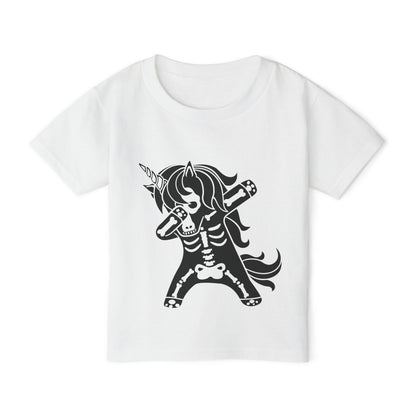 Dabbing Unicorn Skeleton Heavy Cotton™ Toddler T-shirt