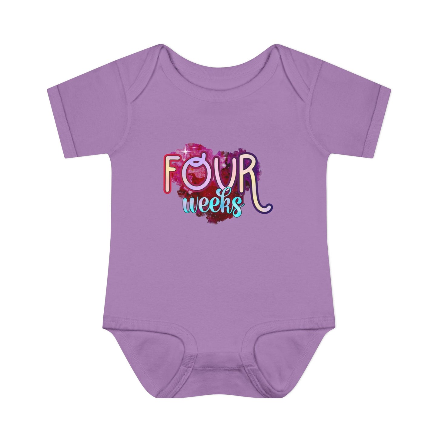 Stardust Baby Milestone Bodysuit-Four Weeks