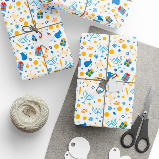Blessings & Light Hanukkah Wrapping Paper