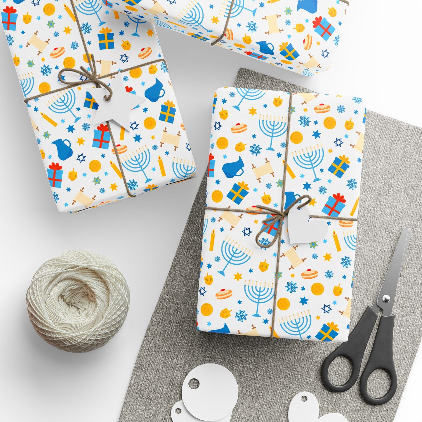 Blessings & Light Hanukkah Wrapping Paper