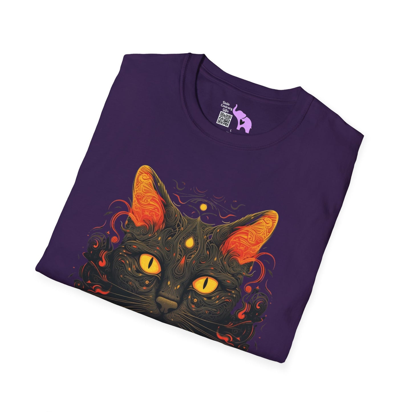 Creepy Black Cats 2 Adult T-shirt