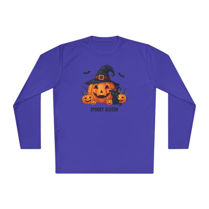 Spooky Season (Jack-O-Lantern/Black Cat) Adult Long Sleeve Tee