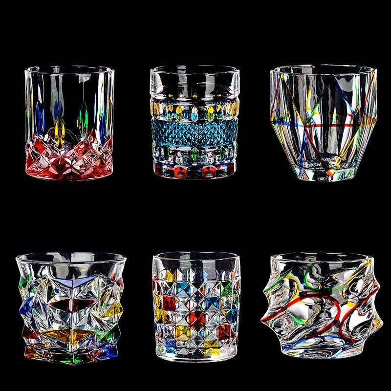 Colorful Crystal Liquor Glass Set