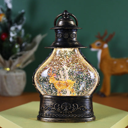 Lantern Lit Snow Globe Ornament