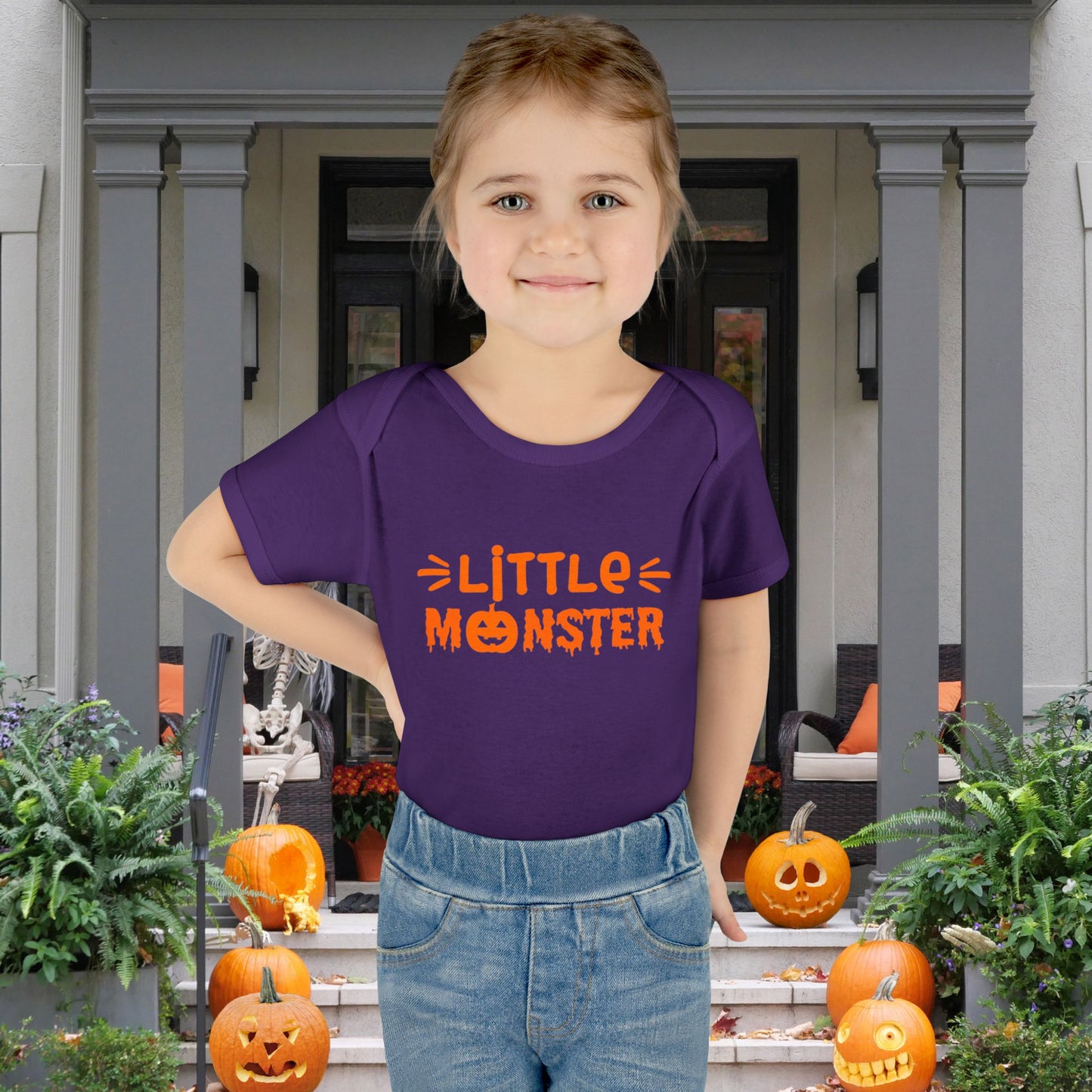 Little Monster Infant Baby Rib Bodysuit