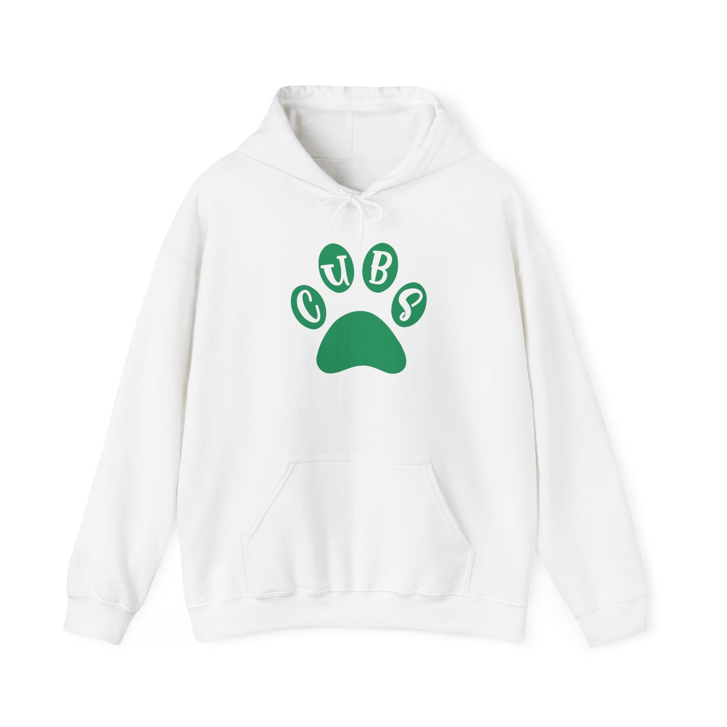 Cubs Paw Print-Brenham Adult Heavy Blend™ Hooded Sweatshirt