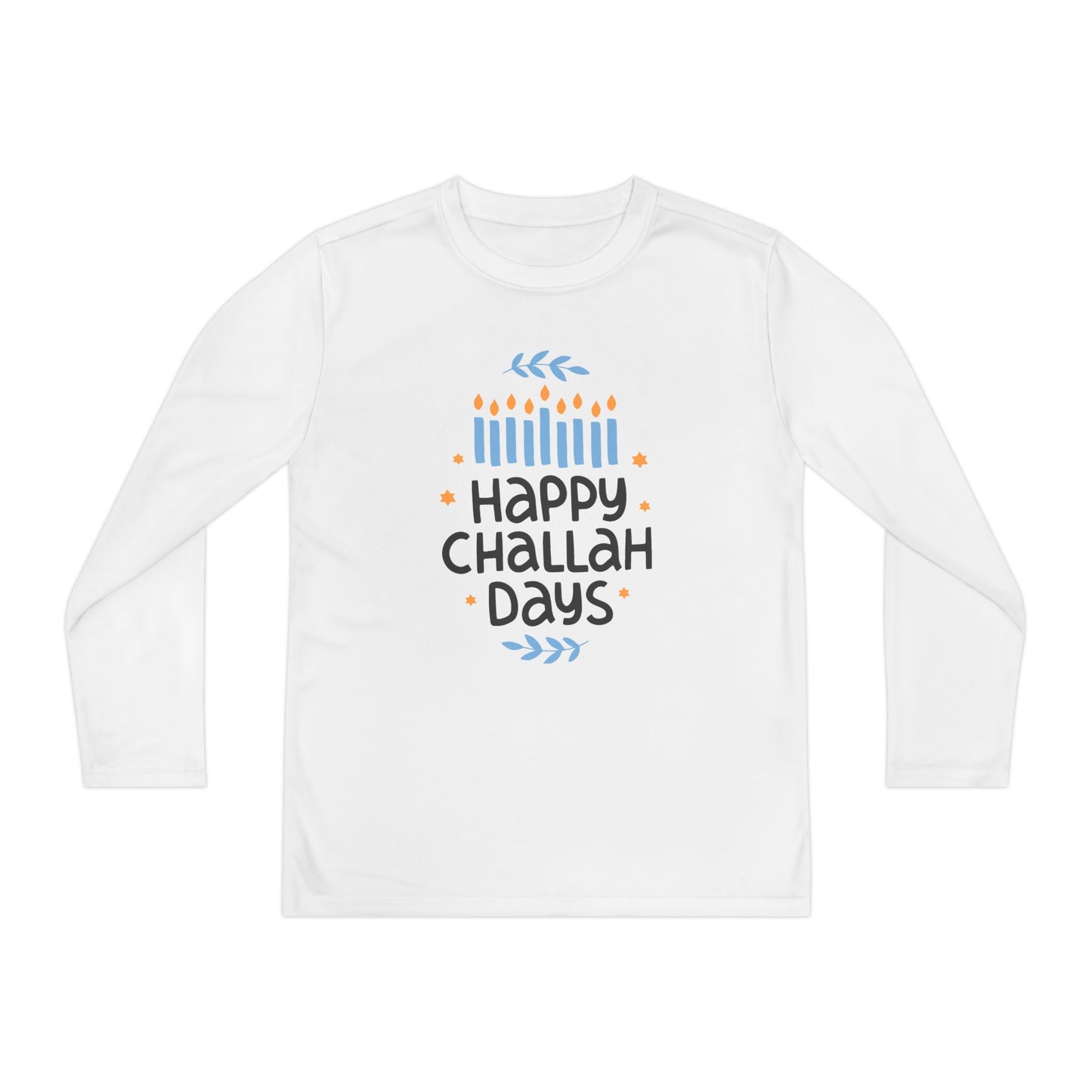 Happy Challah Days Youth Long Sleeve Tee
