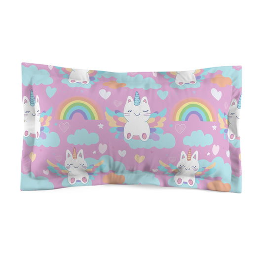 Rainbow Sky Riders Microfiber Pillow Sham