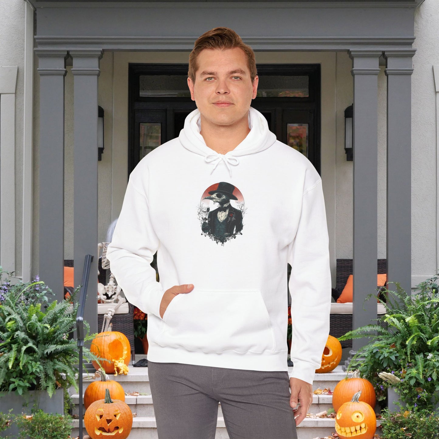 Halloween Scarecrow 3 Heavy Blend™ Hooded Sweatshirt
