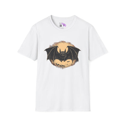 Bat Over Moon Adult T-shirt
