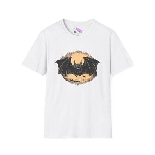 Bat Over Moon Adult T-shirt