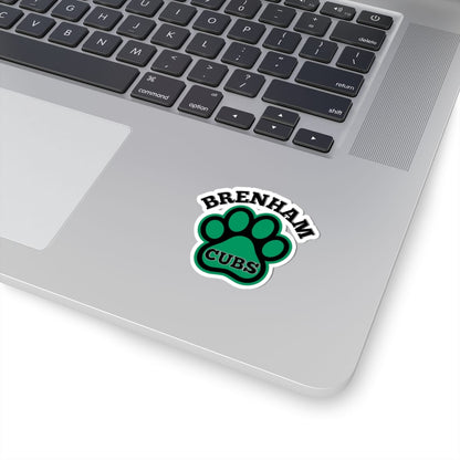 Brenham Paw Pride, Black Kiss-Cut Decal