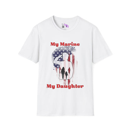 My Marine My Daughter (Mom) Adult T-shirt