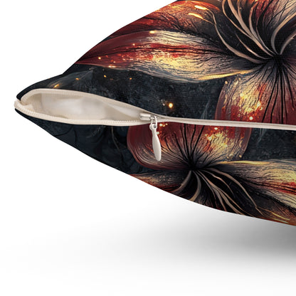 Fire Lilly Dreams Throw Pillow