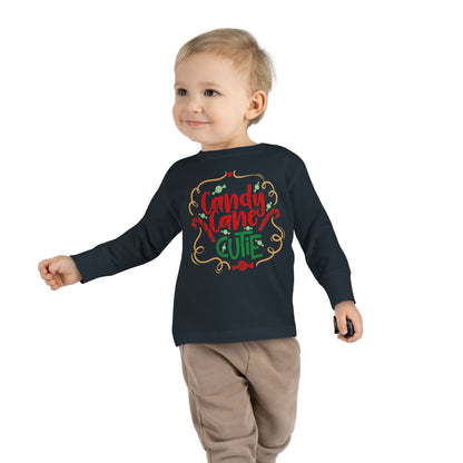 Candy Cane Cutie Toddler Long Sleeve Tee