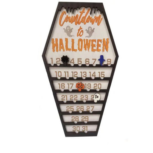 Halloween Coffin-Shaped Countdown Calendar
