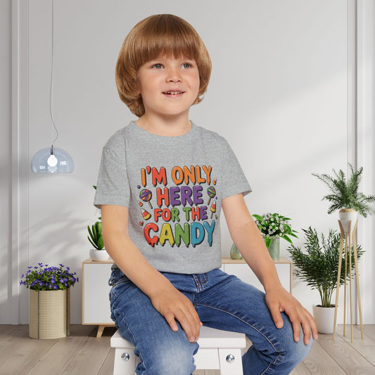 I'm Only Here for The Candy Heavy Cotton™ Toddler T-shirt