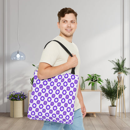 Purple Prism Garden Canvas Tote Bag
