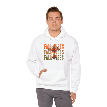 Fall Vibes Cross Heavy Blend™ Hooded Sweatshirt