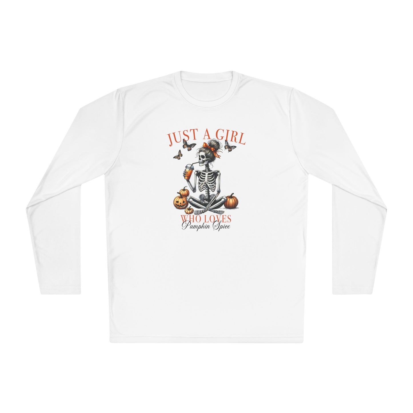 Just A Girl Who Loves Pumpkin Spice Adult Long Sleeve Tee