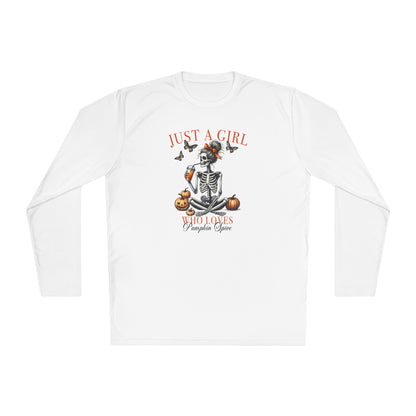Just A Girl Who Loves Pumpkin Spice Adult Long Sleeve Tee