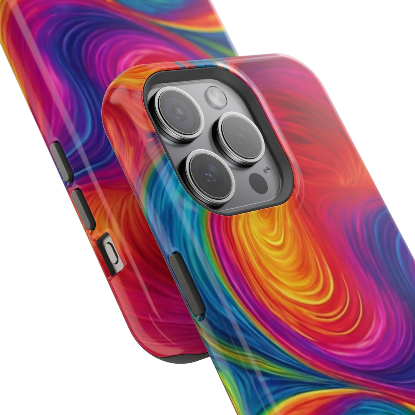 Tie Dye Color Swirl MagSafe® Compatible Tough Case for iPhone