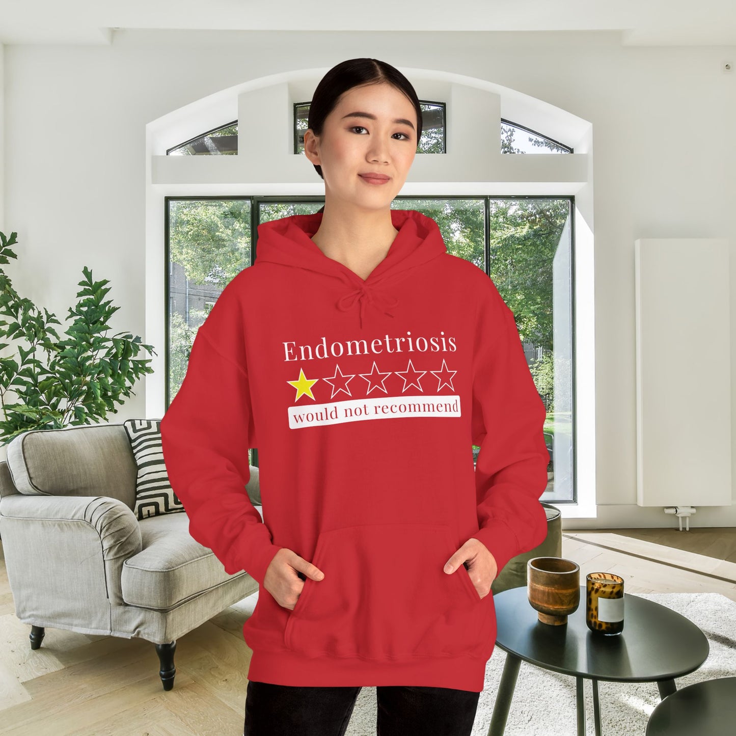 Endometriosis 1 Star Would Not Recommend Heavy Blend™ Hooded Sweatshirt