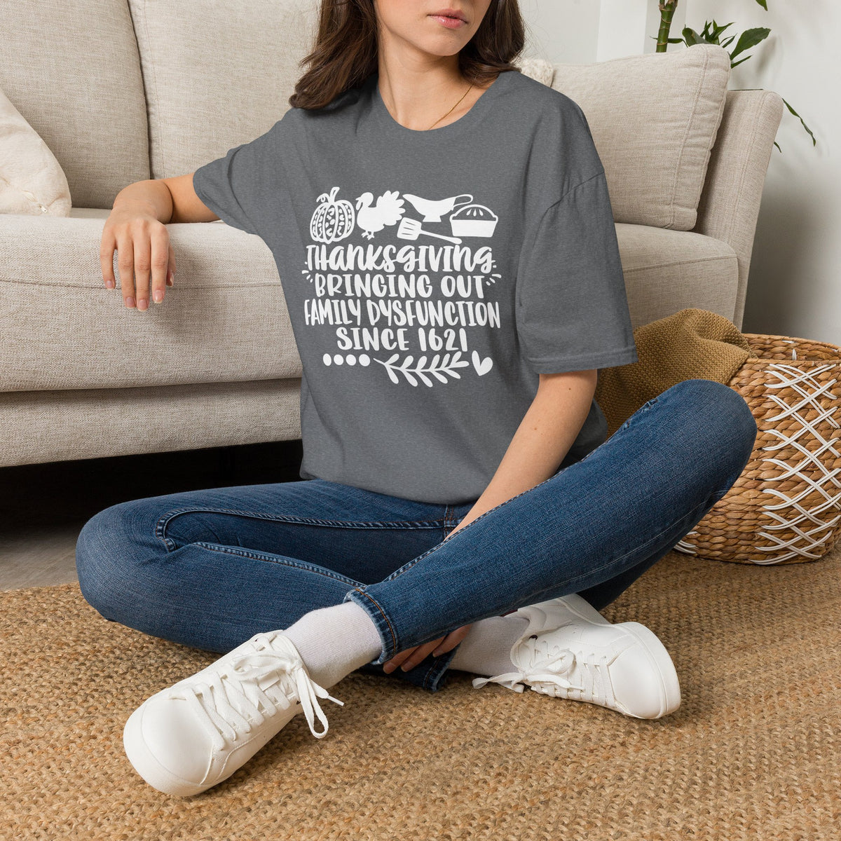 Thanksgiving Bringing Out Family Dysfunction Since 1671 Adult T-shirt