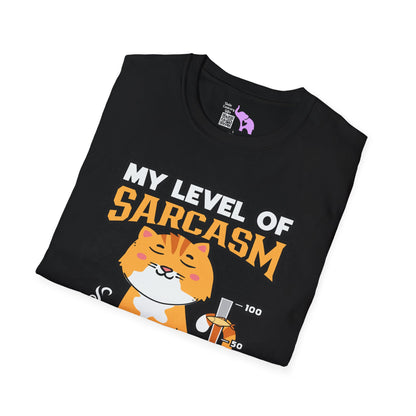 My Level of Sarcasm Adult T-shirt