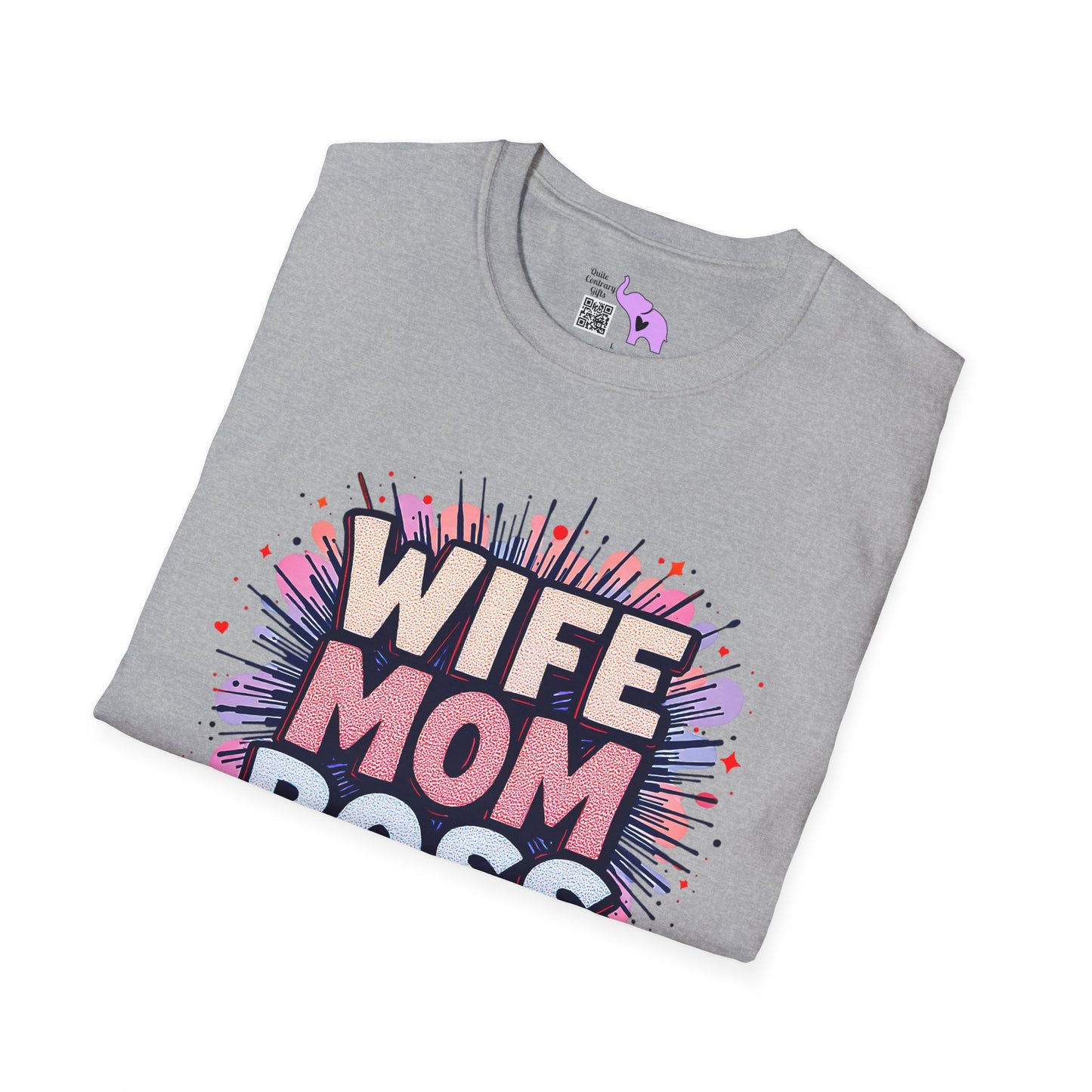 Wife Mom Boss Adult T-shirt