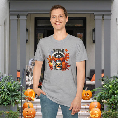Halloween Raccoon Adult T-shirt