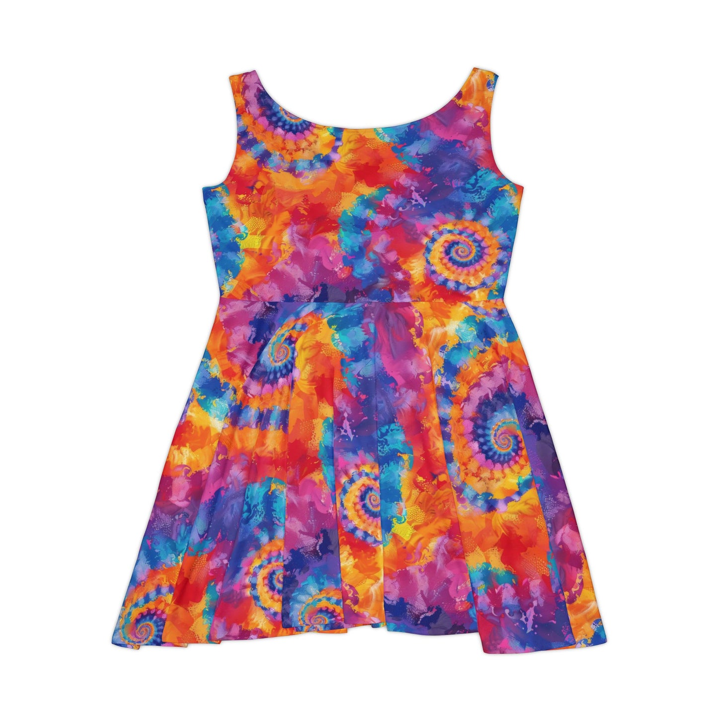 Vibrant Tie Dye Women's Skater Dress