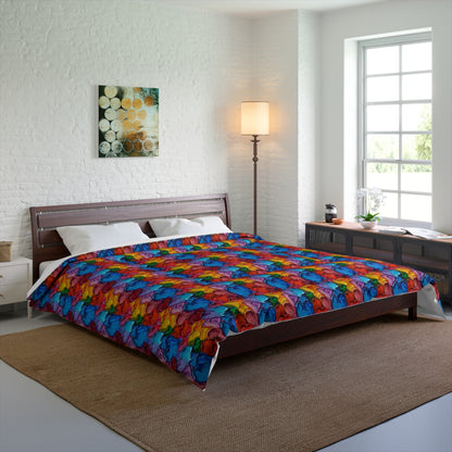 Palette Knife Hearts Comforter