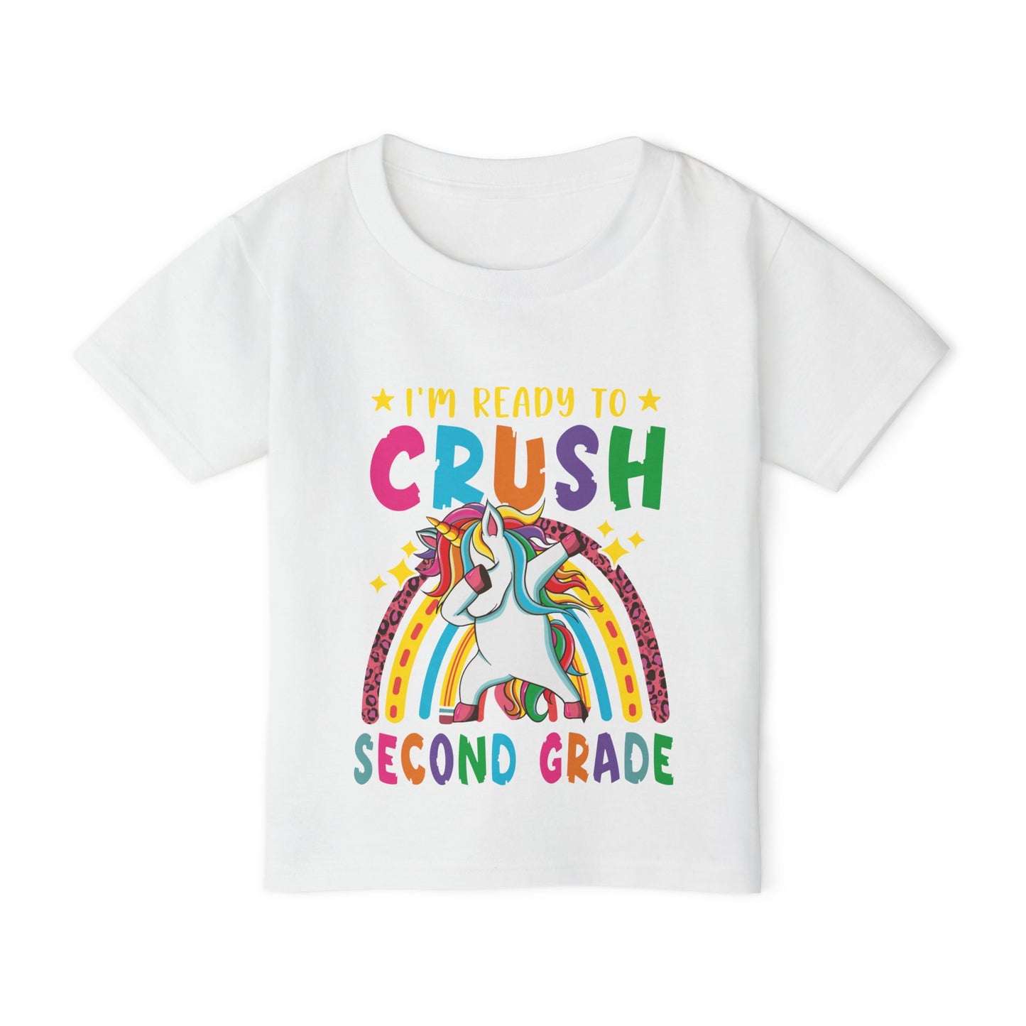 I'm Ready to CRUSH 2nd Grade Unicorn Heavy Cotton™ Toddler T-shirt