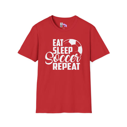 Eat Sleep Soccer Repeat Adult T-shirt