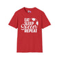 Eat Sleep Soccer Repeat Adult T-shirt