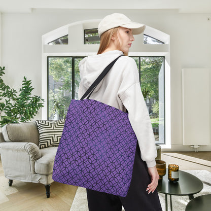 Amethyst Interlock Canvas Tote Bag