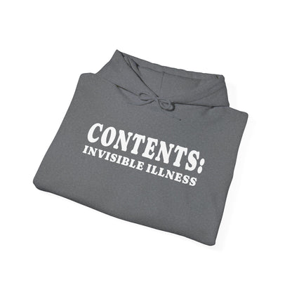 Contents: Invisible Illness Heavy Blend™ Hooded Sweatshirt