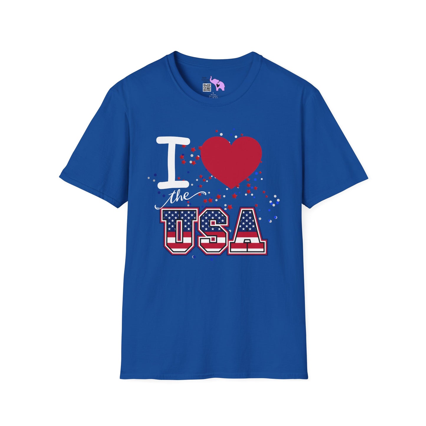 I Love The USA Adult T-shirt