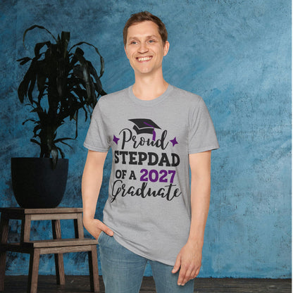 Proud Stepdad of a 2027 Graduate Adult T-shirt