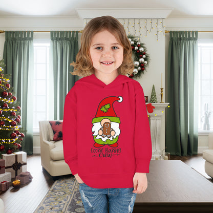 Cookie Baking Crew Gnome Toddler Pullover Fleece Hoodie