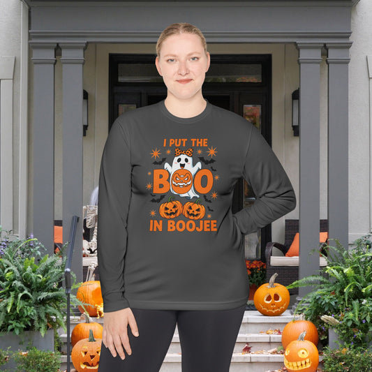 I Put the Boo in Boojee Adult Long Sleeve Tee