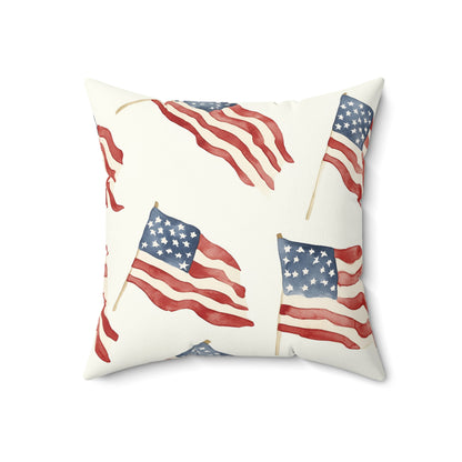 Waves of Freedom Throw Pillow